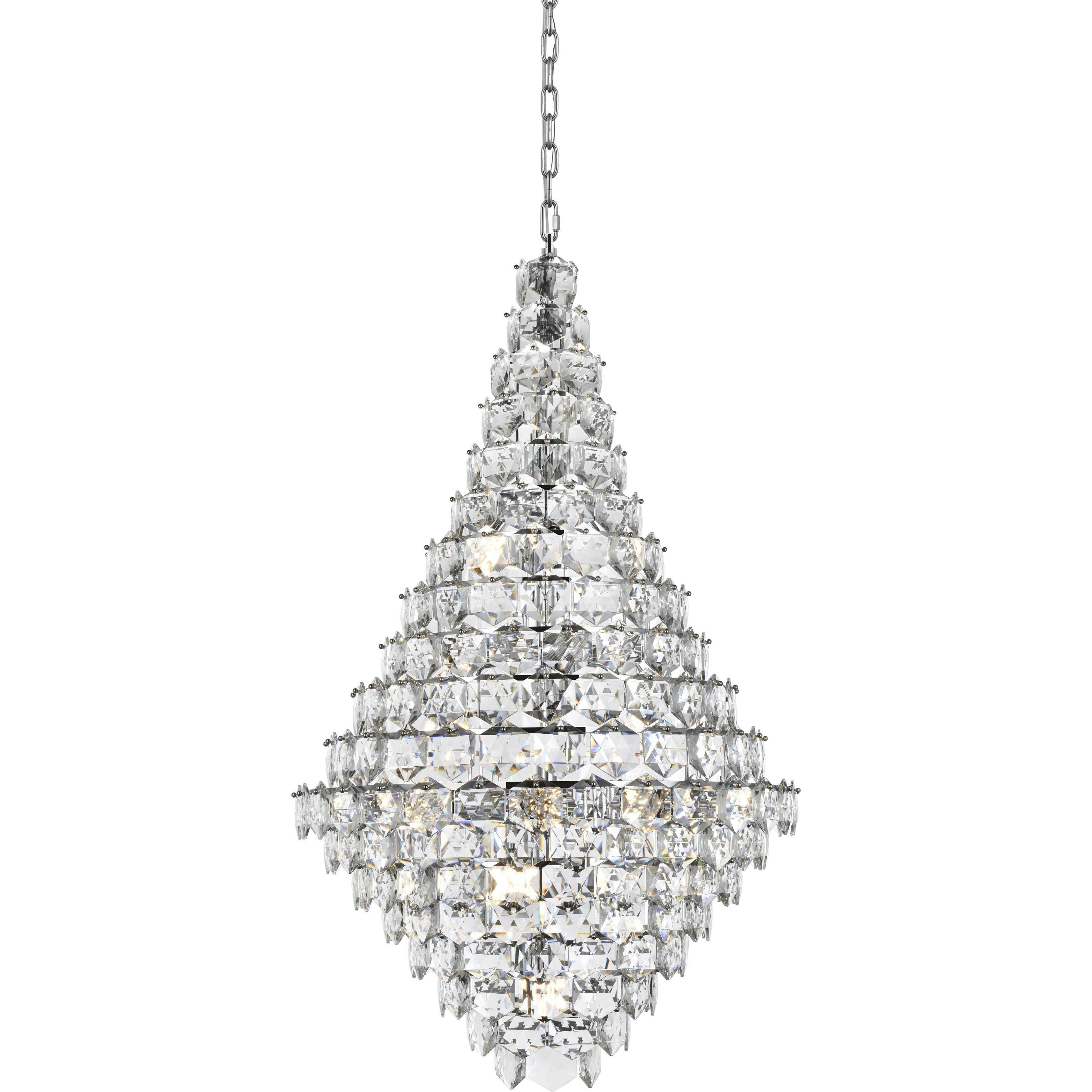 Adaline 38 Light 36 inch Chrome Chandelier Ceiling Light