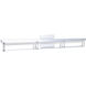 Pane LED 39 inch Chrome Bath Vanity Light Wall Light