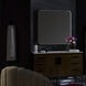 Avior 36 X 36 inch Black LED Lighted Mirror, Vanita by Oxygen