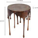 Copperworks 22 X 17 inch Brown Accent Table
