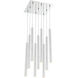 Forest LED 14 inch Chrome Chandelier Ceiling Light