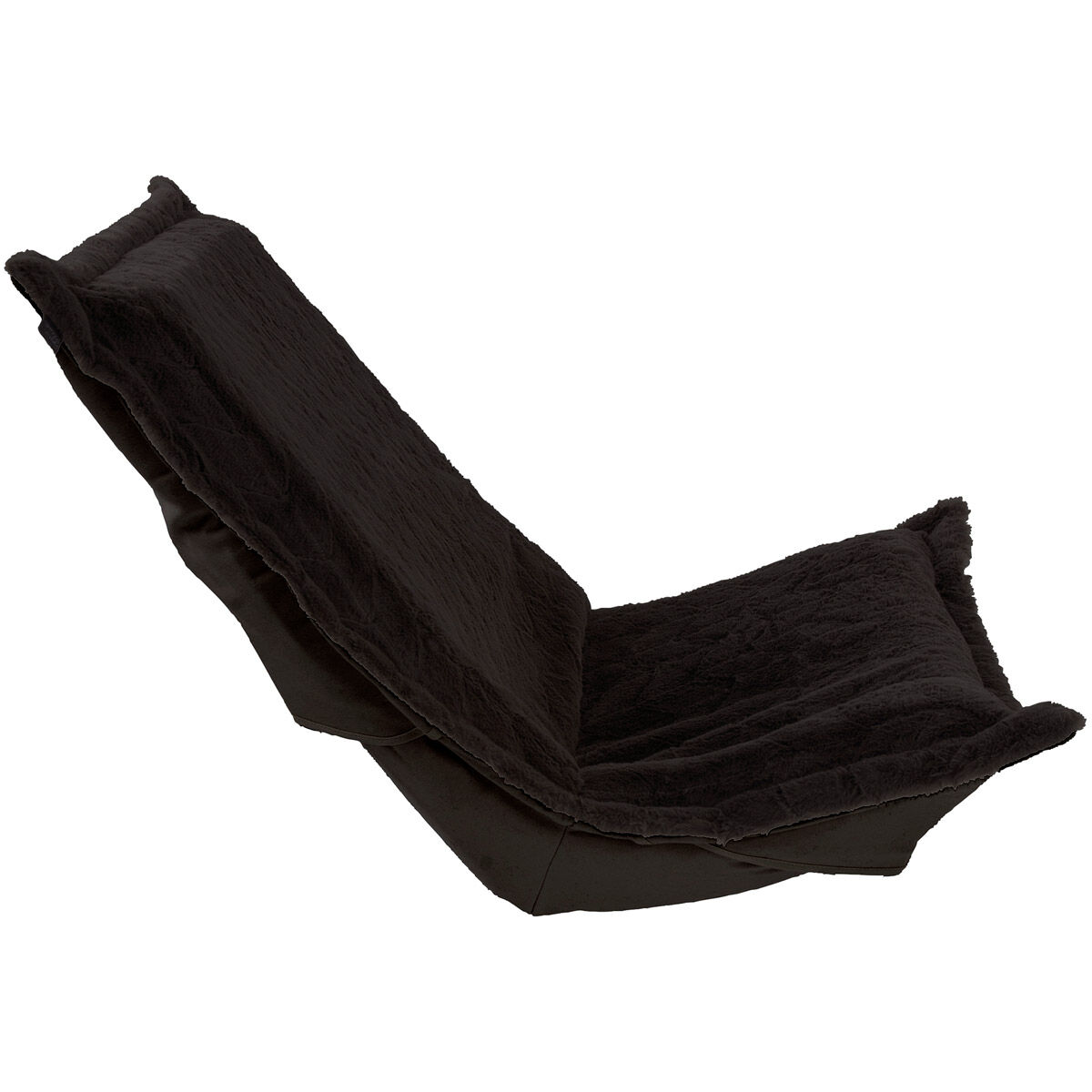 Puff 40 inch Angora Ebony Cushion