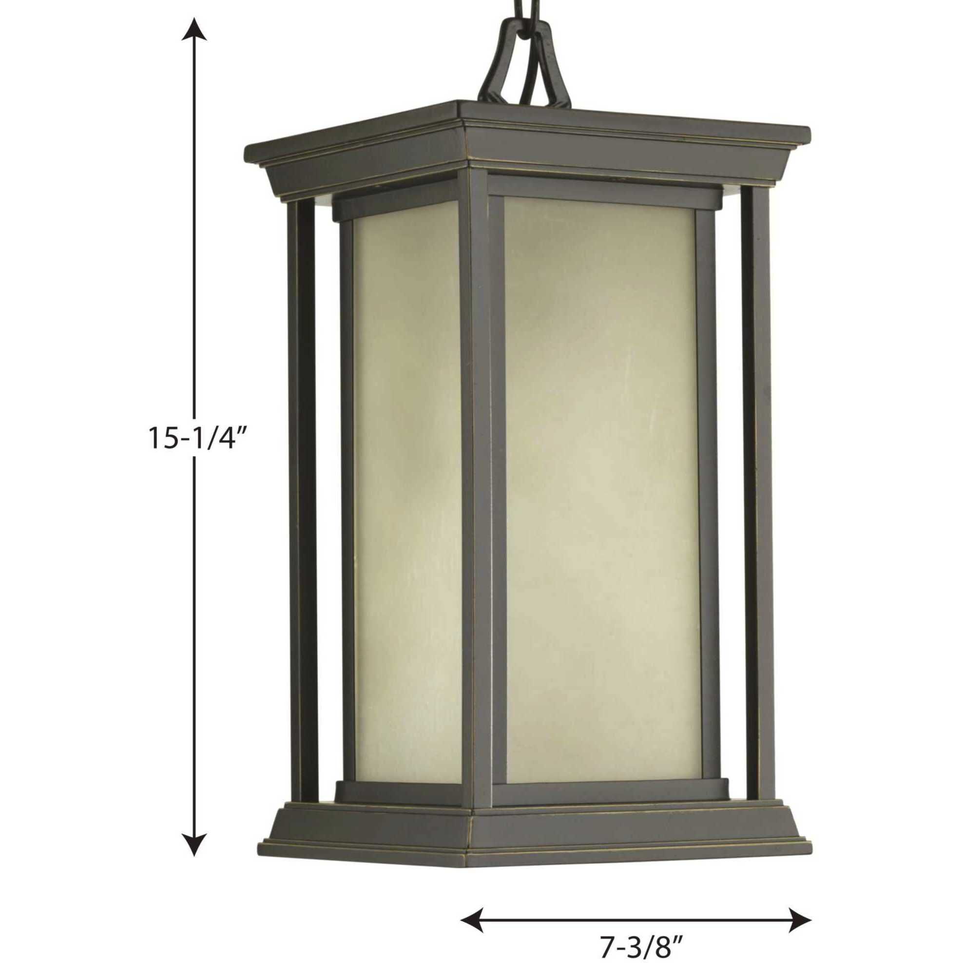 Leticia 1 Light 7 inch Antique Bronze Outdoor Hanging Lantern
