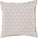 Polka Dot 22 inch Cream, Taupe Pillow Kit
