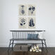 Pressed Flower Blue and White Framed Art