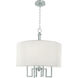 Maya 4 Light 20 inch Brushed Nickel Chandelier Ceiling Light