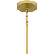 Stoneland 6 Light 24 inch Brushed Gold Pendant Ceiling Light