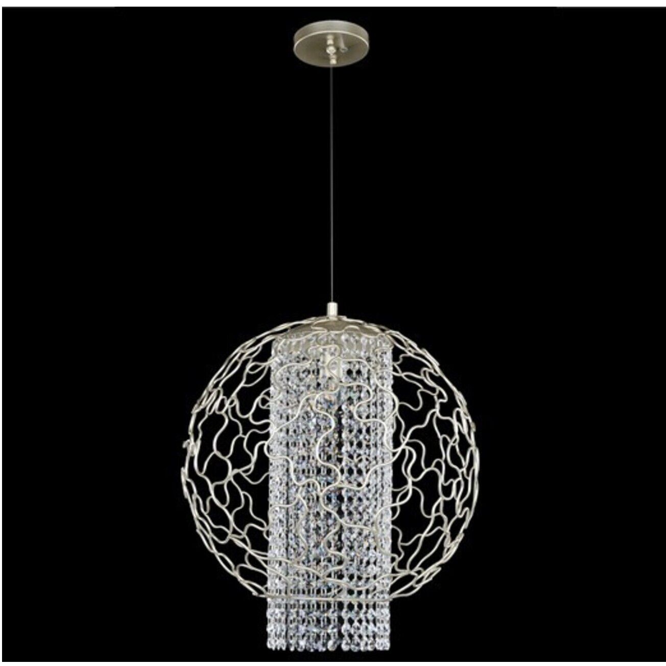 Mundo 4 Light 18 inch Tarnished Silver Pendant Ceiling Light