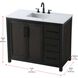 Alina 42 X 34 inch Chocolate Oak Bathroom Vanity Cabinet