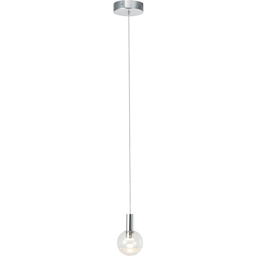 Artisan Collection/SIENNA Series 4.75 inch Polished Chrome Pendant Ceiling Light