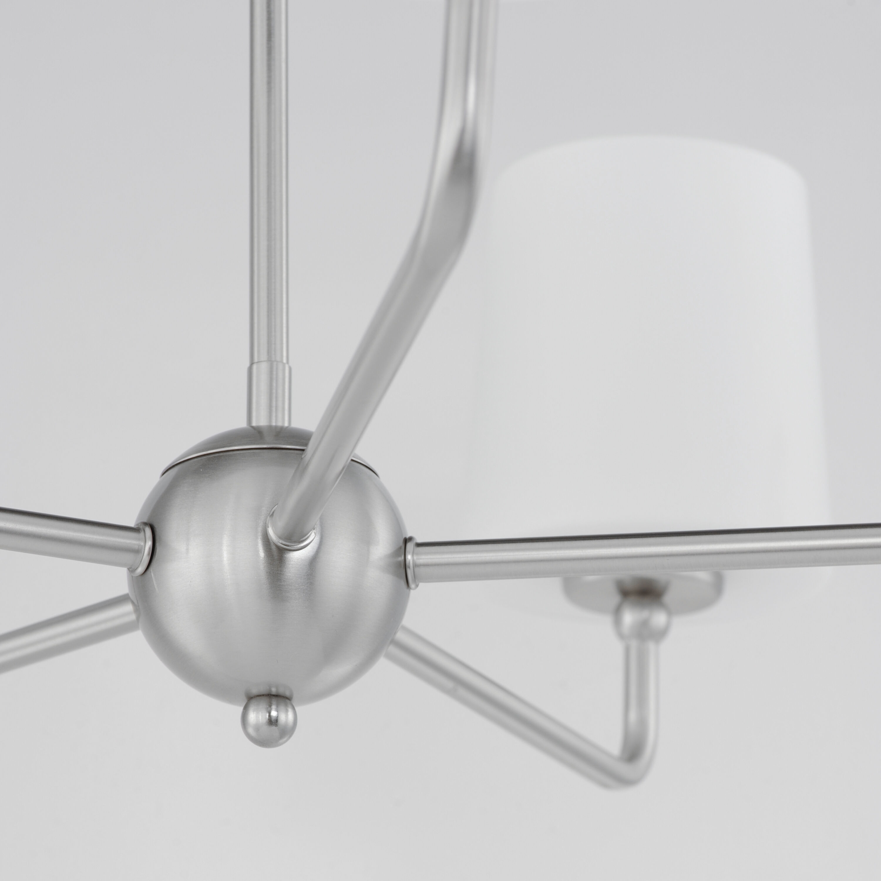 Bristol 5 Light 27 inch Satin Nickel Single-Tier Chandelier Ceiling Light