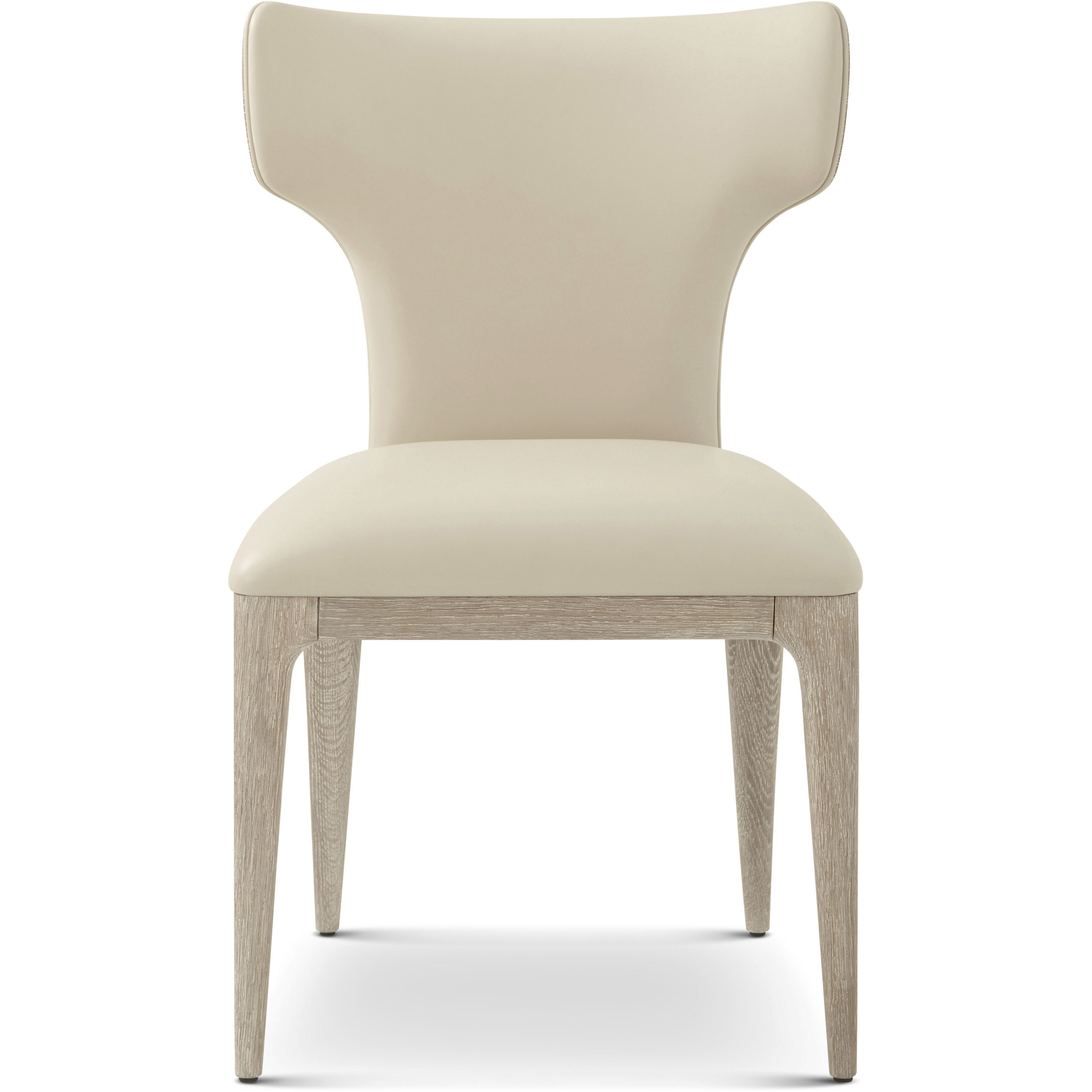 Repose Grey Oak Dining Side Chair, Wooden, Upholstered