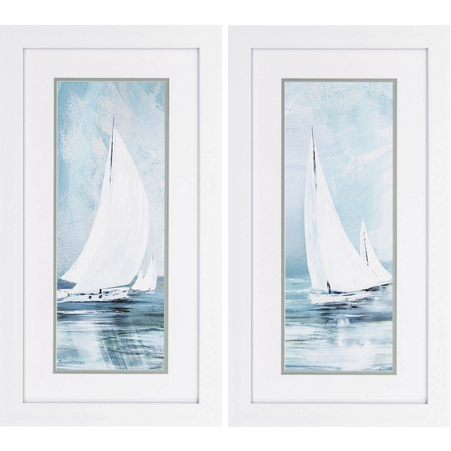 Waterside Teal and Blue Framed Art, Propac