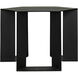 Modicus 30 X 26 inch Matte Black Side Table