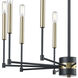 Livingston 10 Light 29 inch Matte Black Chandelier Ceiling Light