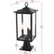 Carlisle 3 Light 22 inch Black Outdoor Post Light