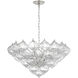 Julie Neill Caselli LED 35.5 inch Burnished Silver Leaf Basket Chandelier Ceiling Light