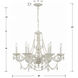 Paris Market 6 Light 28 inch Antique White Chandelier Ceiling Light in Clear Hand Cut