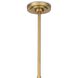 Artemis 6 Light 58.5 inch Natural Brass Chandelier Ceiling Light in Alabaster Glass