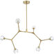 Zayne 6 Light 49 inch Gold Pendant Ceiling Light