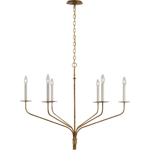 Ian K. Fowler Belfair LED 36.25 inch Gilded Iron Chandelier Ceiling Light, Large
