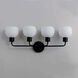 Coraline 4 Light 29.5 inch Black Bath Vanity Wall Light