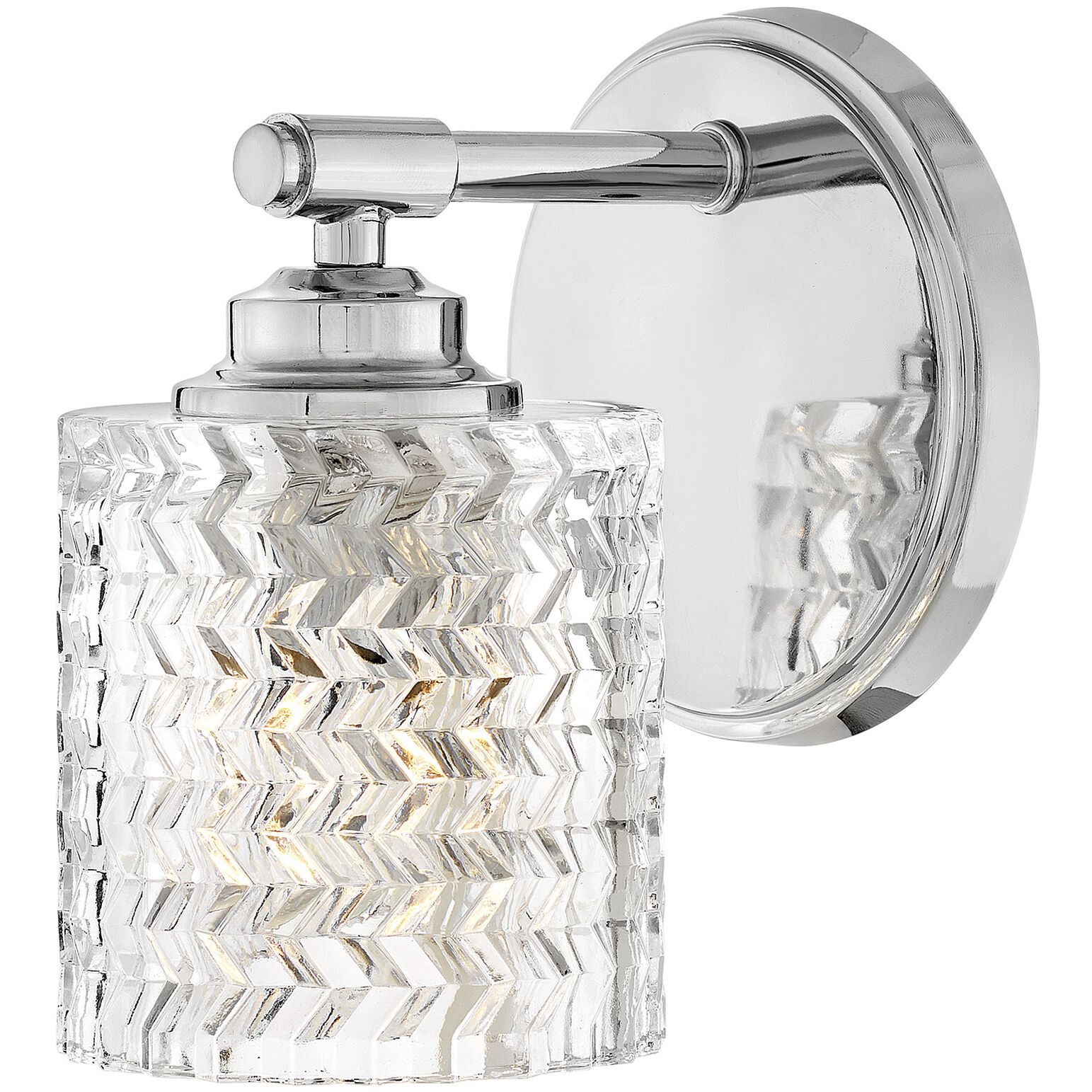 Elle 1 Light 6.5 inch Chrome Vanity Light Wall Light