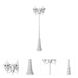Suffolk 3 Light 83 inch Textured White Exterior Post Mount