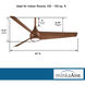 Twist 52 inch Distressed Koa Indoor Ceiling Fan, Wifi