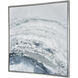 Steves Navy with Gray and Silver Framed Wall Art