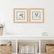 Bath Time Brown and Blue and Neutral Framed Art, Propac