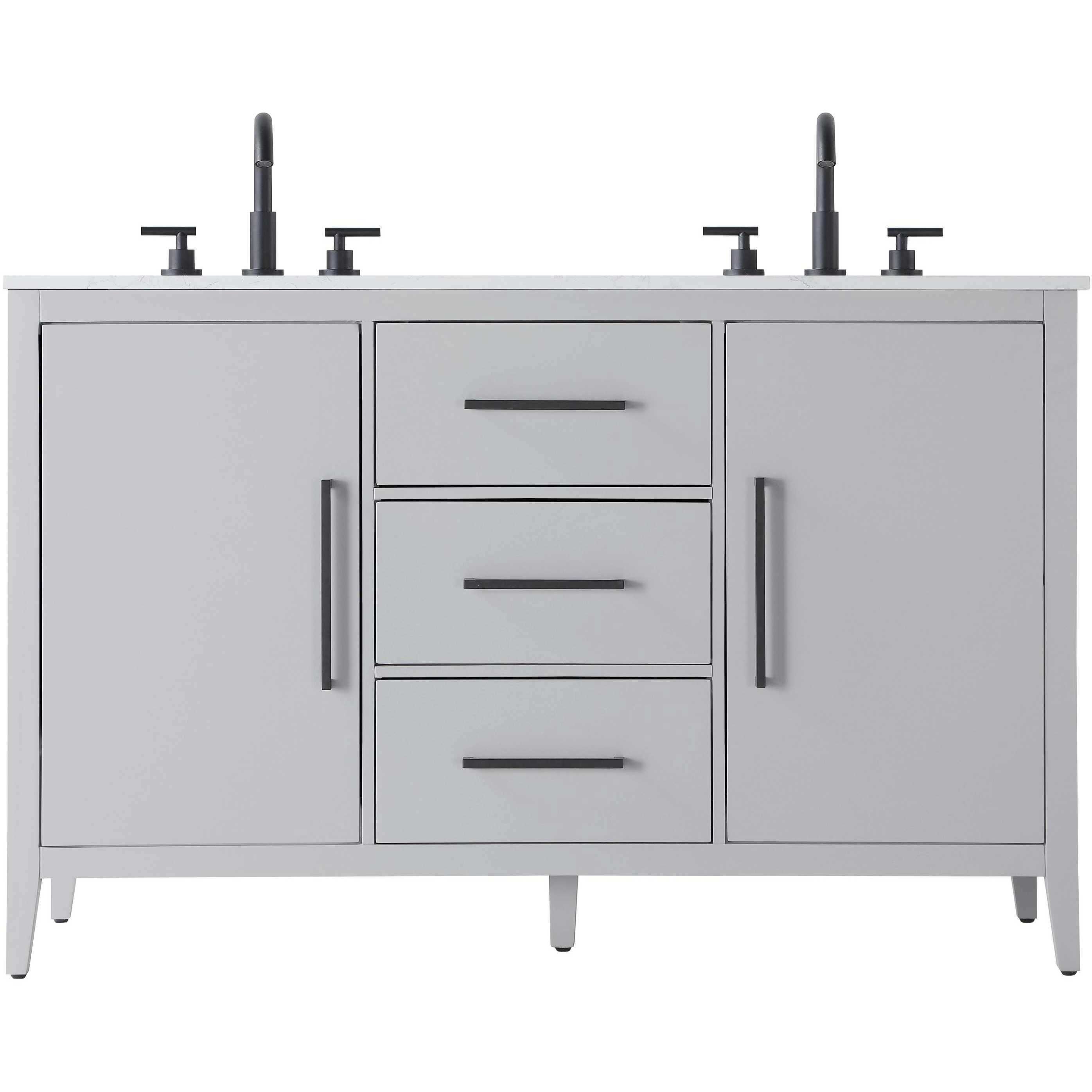 Millie 54 X 35 inch Grey Bathroom Vanity Cabinet