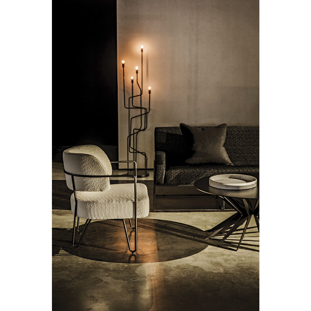 Spider 40 X 40 inch Matte Black Coffee Table