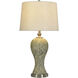 Poly 33.25 inch 100 watt Bellevue and White Table Lamp Portable Light