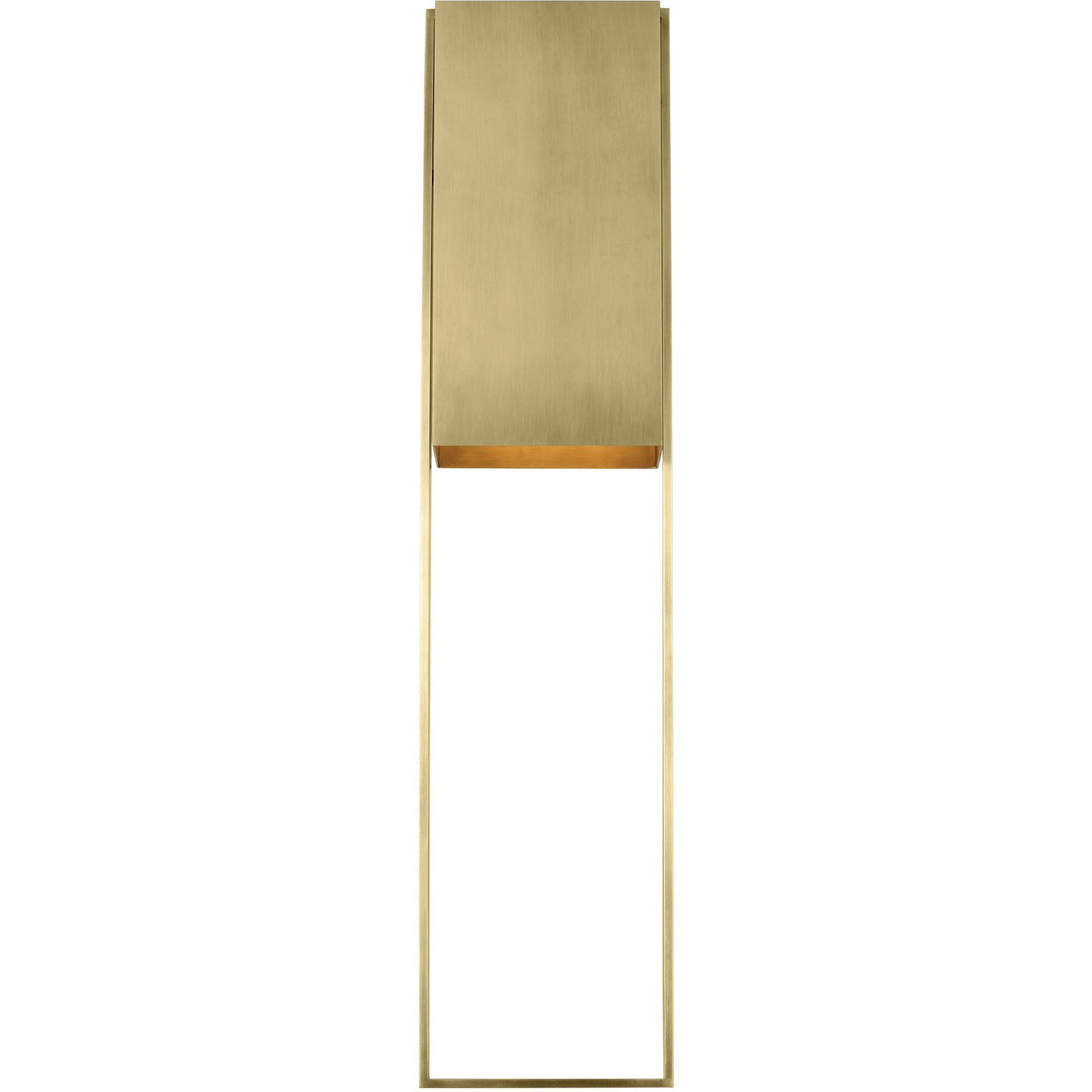 Mick De Giulio Alude LED 36 inch Hand-Rubbed Antique Brass Outoor Wall Light