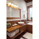 Vaughn 4 Light 31.5 inch Brushed Nickel Vanity Wall Light