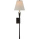 Chapman & Myers Aiden LED 8.5 inch Aged Iron Tail Sconce Wall Light, Large