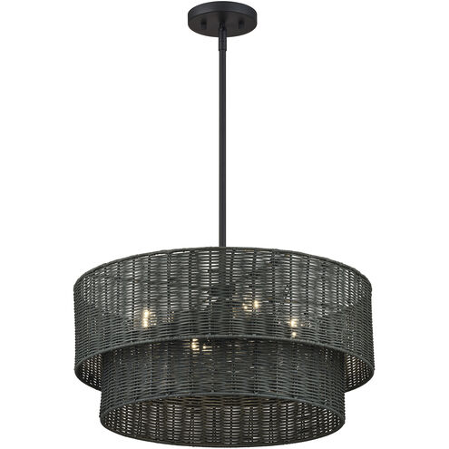 Weavington 4 Light 21 inch Black Pendant Chandelier Ceiling Light