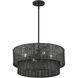 Weavington 4 Light 21 inch Black Pendant Chandelier Ceiling Light