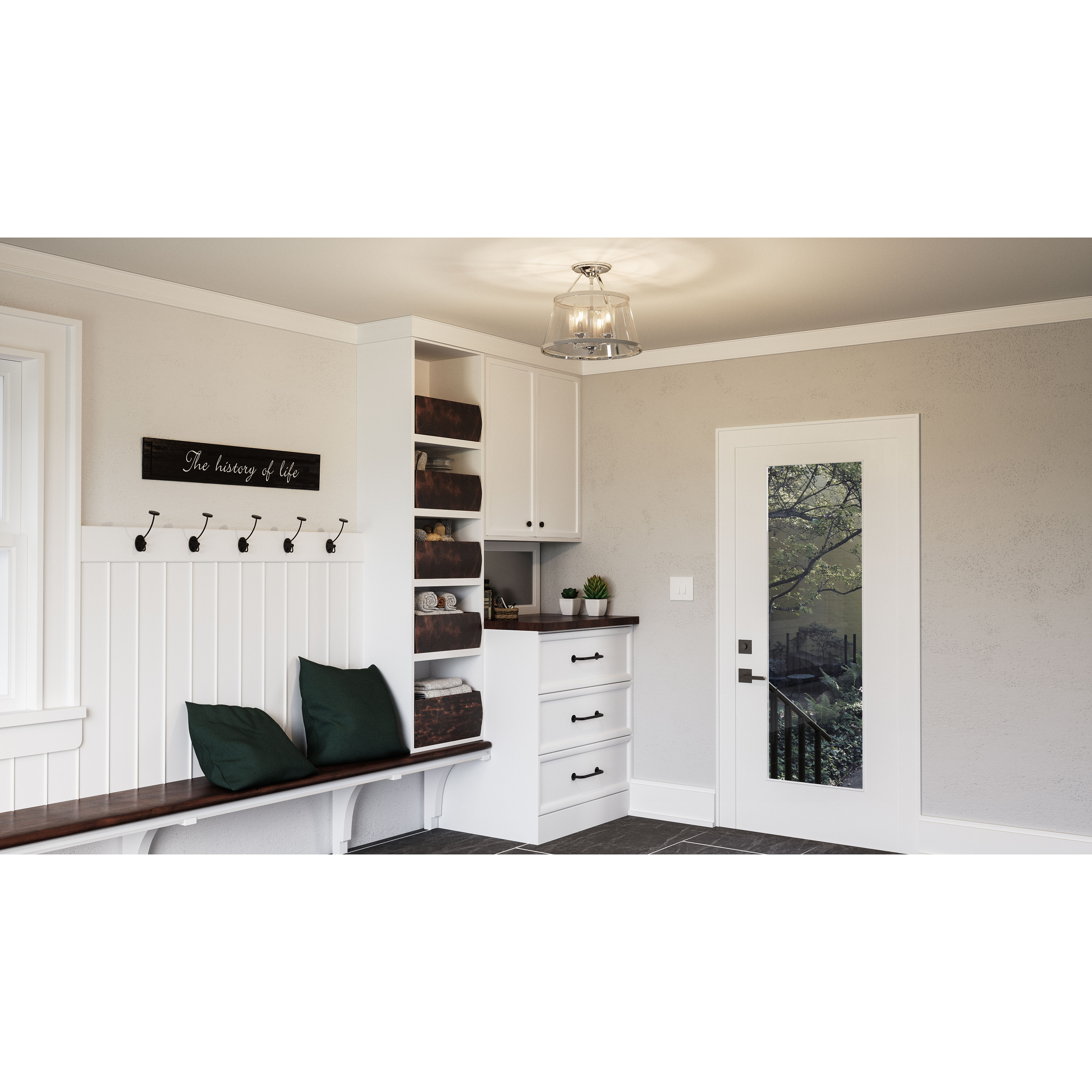 Barlow 4 Light 16 inch Polished Nickel Semi-Flush Mount Ceiling Light