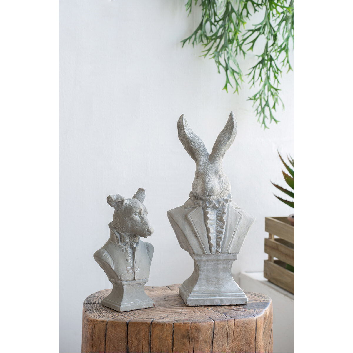 Garden Gray Outdoor Animal Figurines