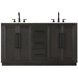 Chase 60 X 34 inch Chocolate Oak Bathroom Vanity Cabinet