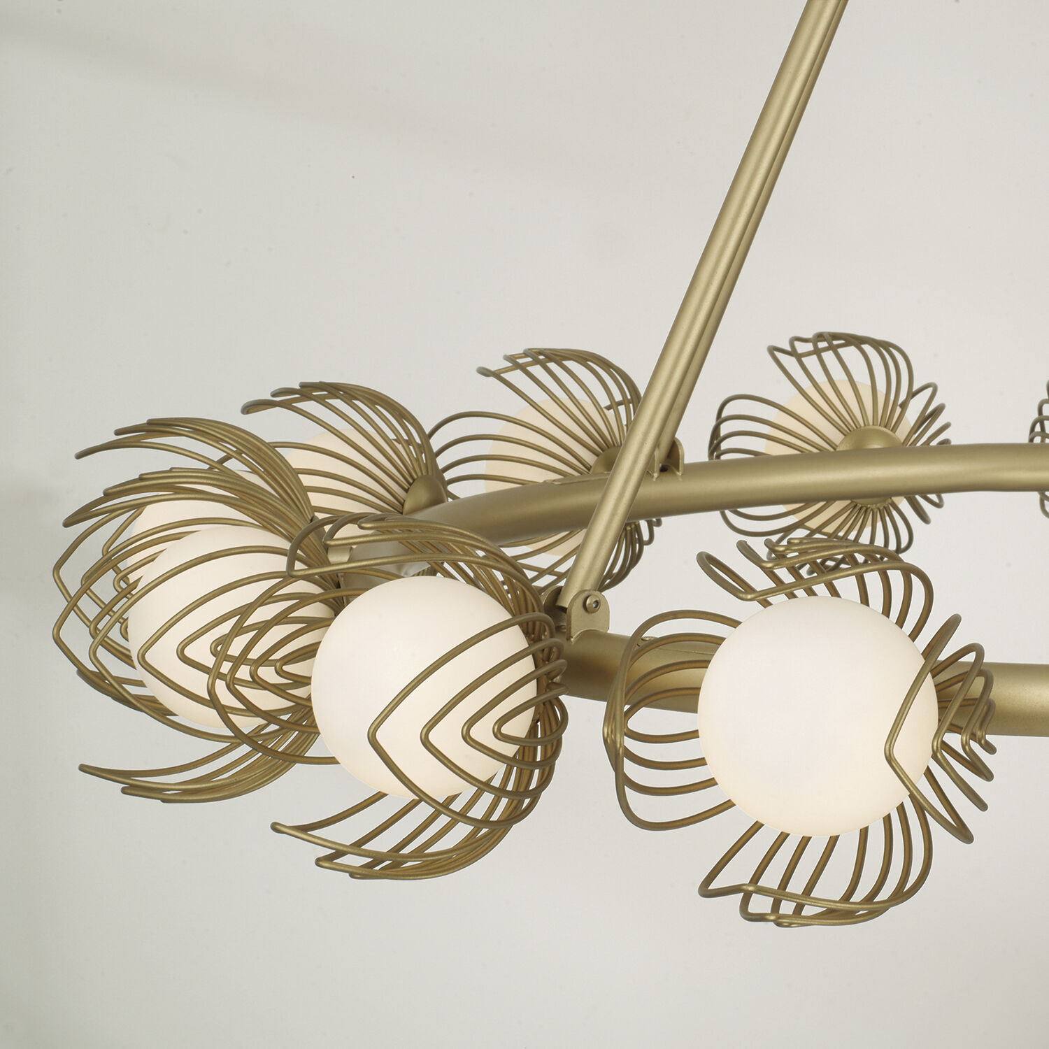 Flora 16 Light 39 inch Buffed Gold Chandelier Ceiling Light