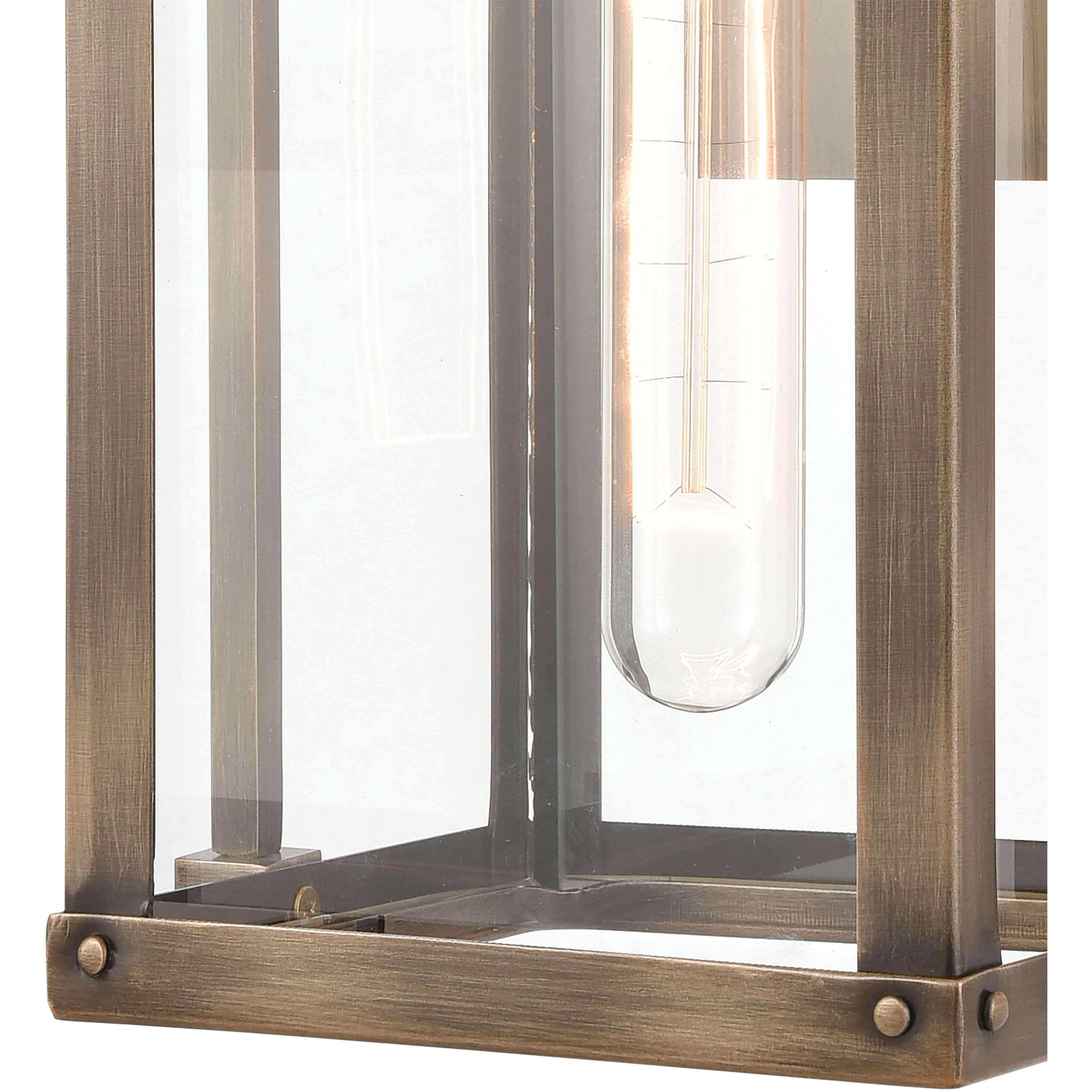 Crested Butte 1 Light 14 inch Vintage Brass Outdoor Sconce