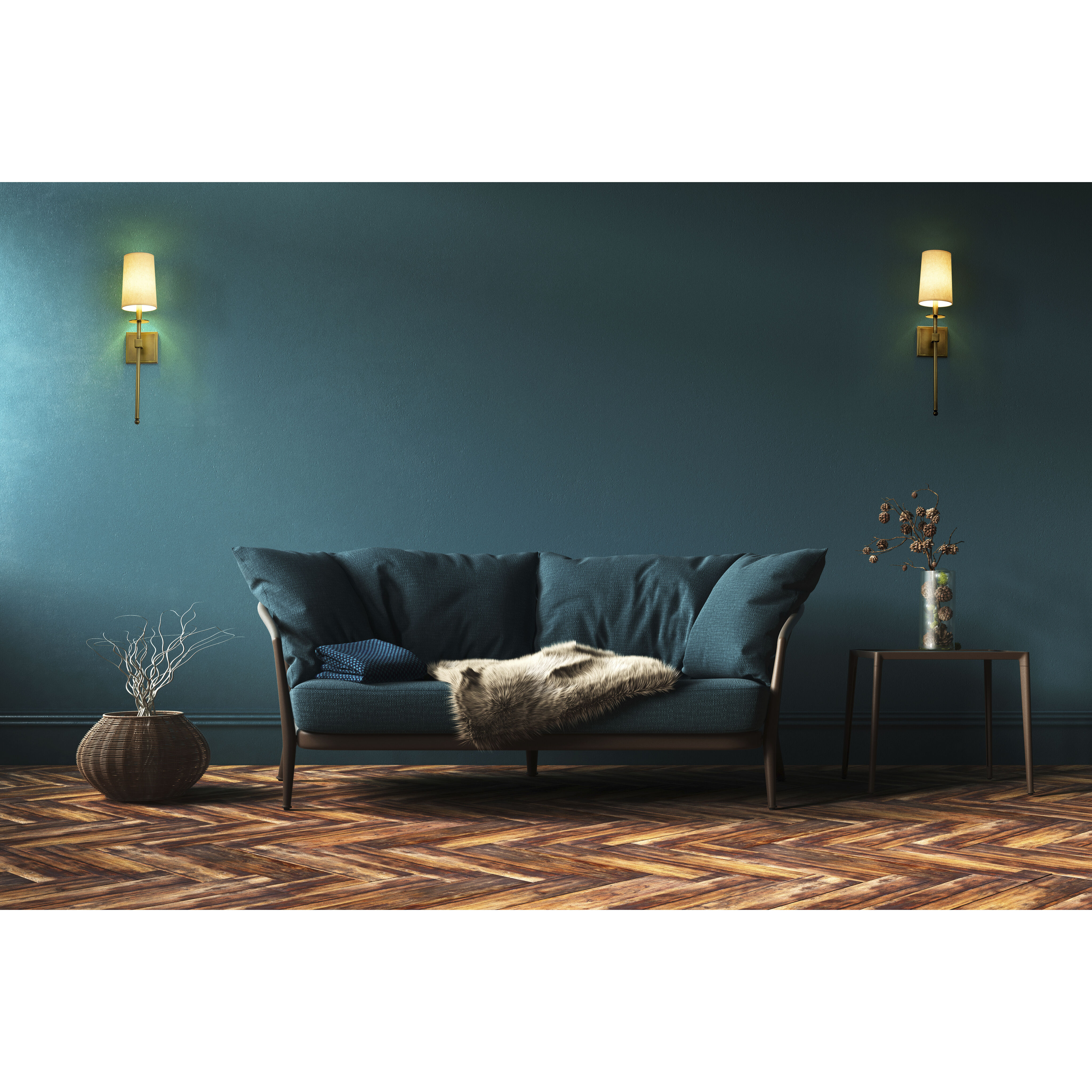 Camila 1 Light 5.5 inch Rubbed Brass Wall Sconce Wall Light