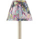 Wildflower Magenta and Green and Blue 6 inch Tapered Chandelier Shade