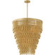 Lisa McDennon Bijou 10 Light 32 inch Deluxe Gold Chandelier Ceiling Light