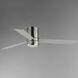 Tanker 52 inch Satin Nickel Ceiling Fan with Light Kit, Outdoor Ceiling Fan