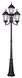 Hamilton 4 Light 95 inch Bronze Outdoor 4 Head Post