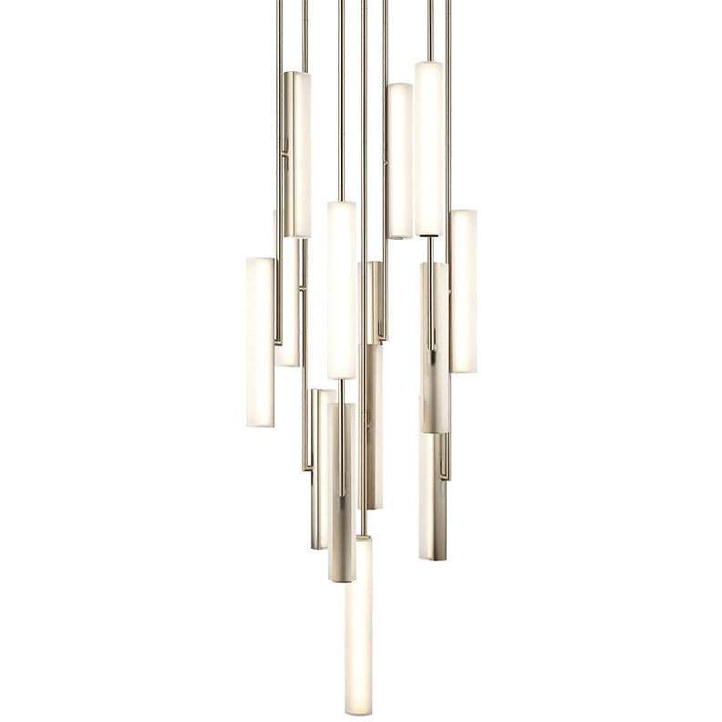 Axis LED 21.88 inch Champagne Gold Pendant Ceiling Light